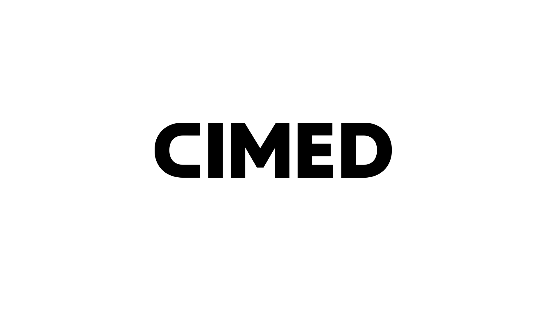 Logo da Cimed, marca atendida pela Cortex Filmes